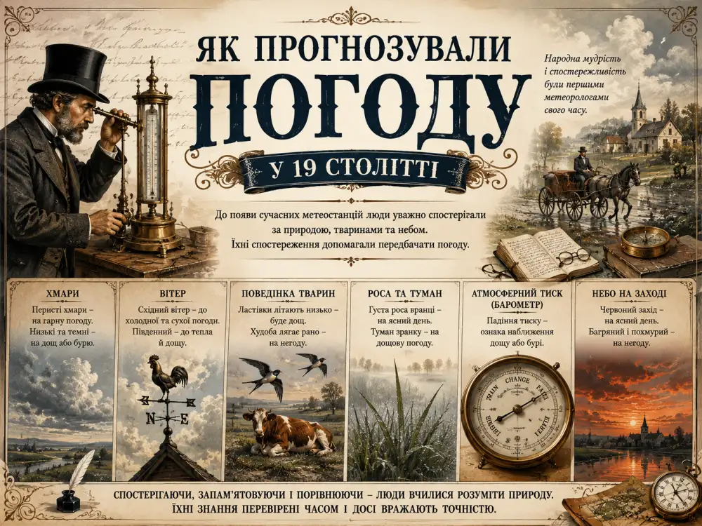 Як вимірювали та прогнозували погоду в XIX — на початку XX століття